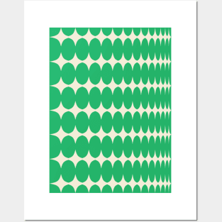 Sparkles Pattern - Green White Posters and Art